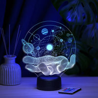 3D Optical Illusion Handheld Universe Lamp