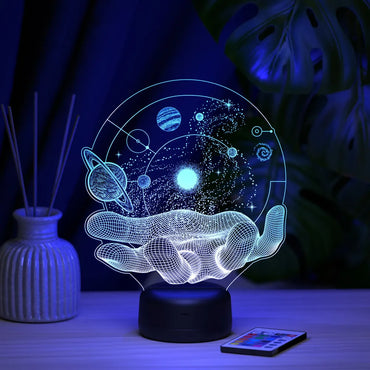 3D Optical Illusion Handheld Universe Lamp