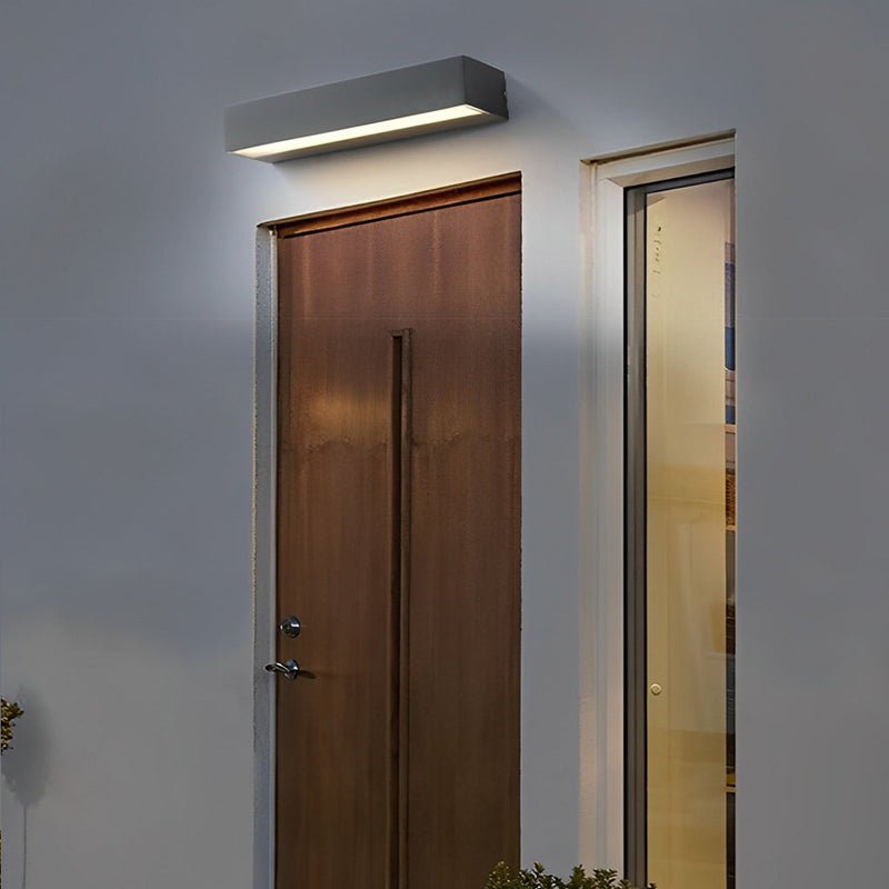 Einfache Streifen wasserdichte LED schwarz moderne Outdoor Wall Washer Licht