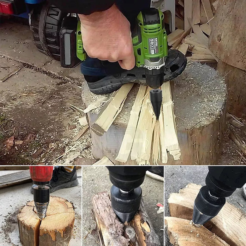 Firewood Drill Bit Effortless Wood Splitting for Power Drills