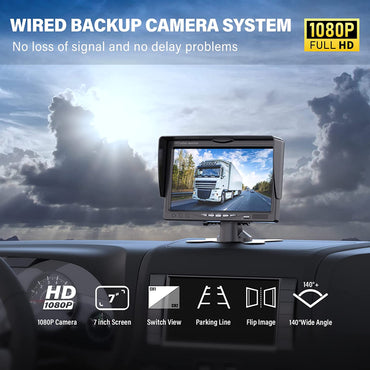 Backup Reverse Camera for Truck and Trailer