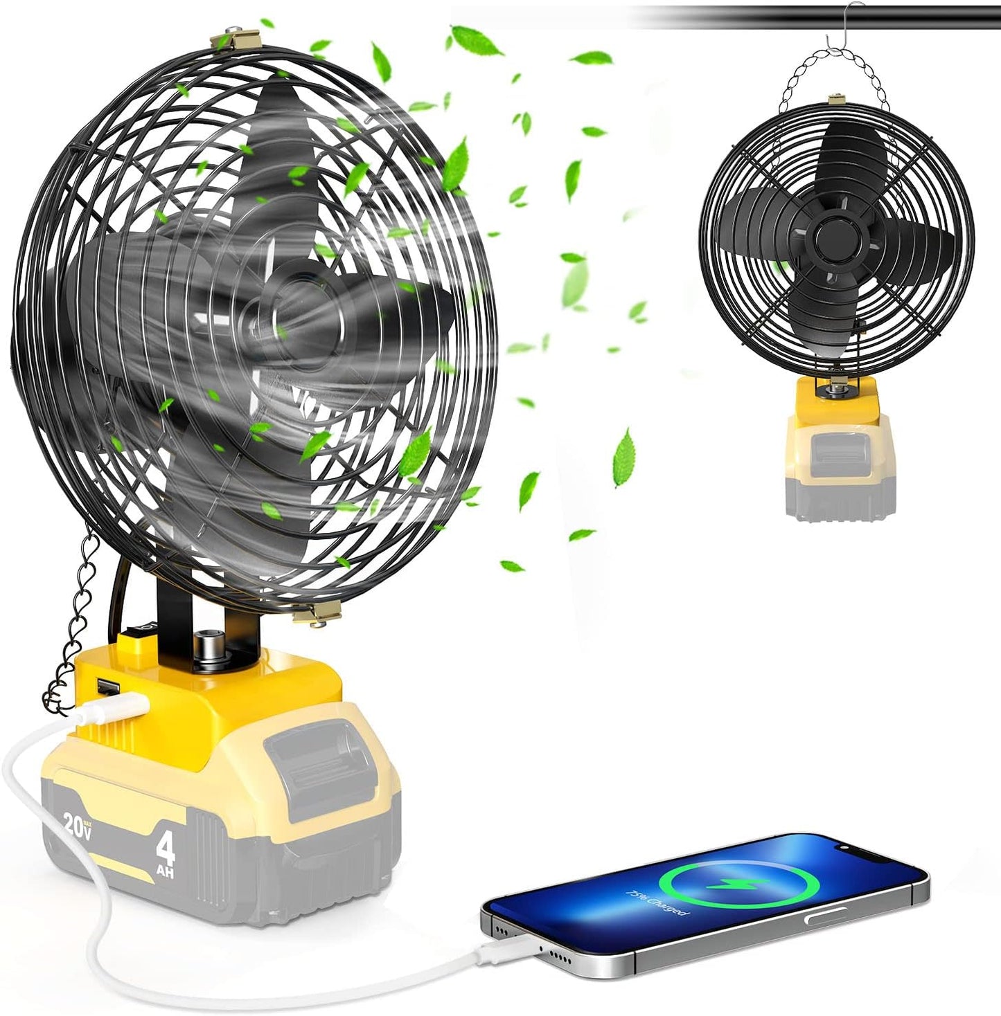 Portable Cordless Jobsite Fan