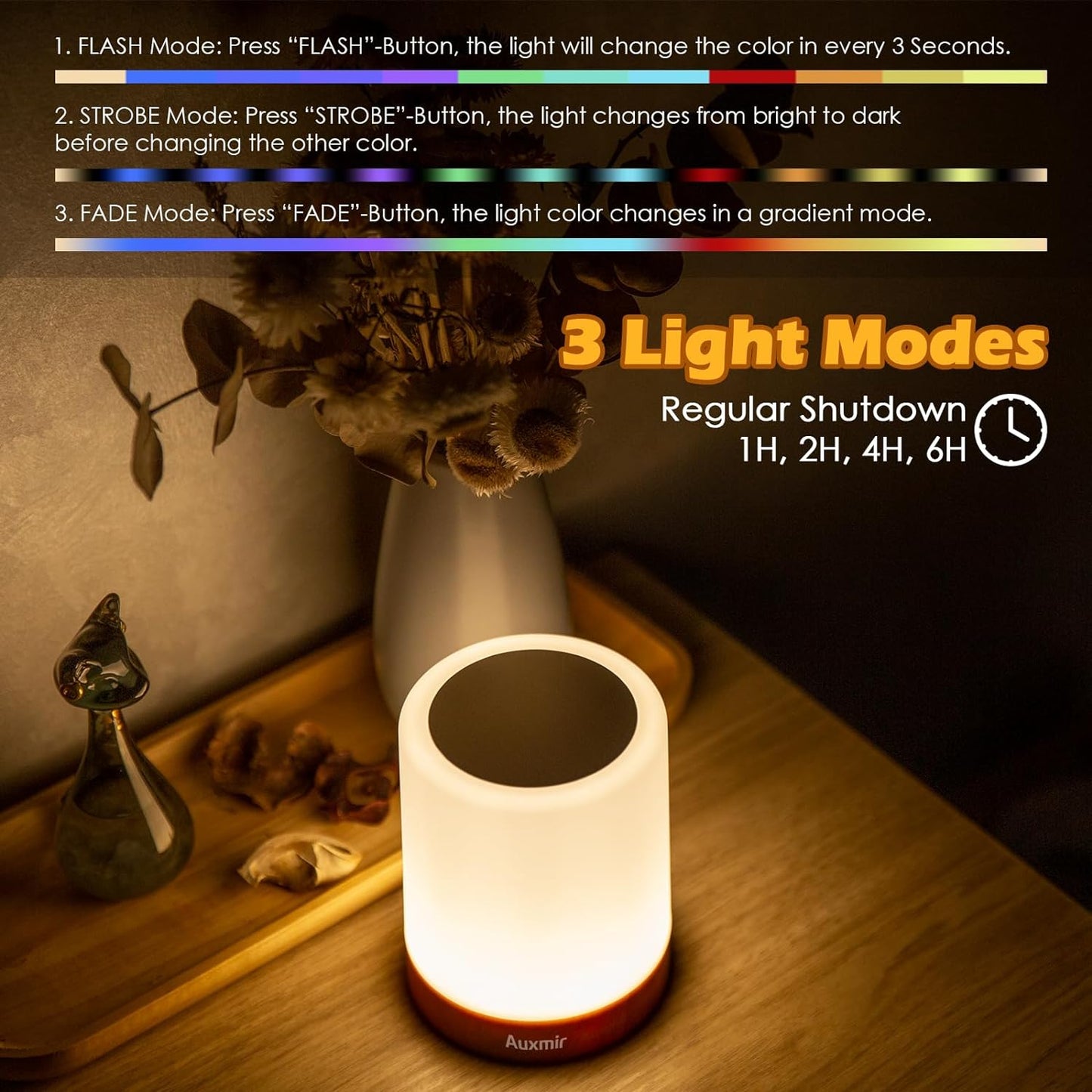 Bedside Table Touch Lamp