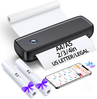 Wireless Portable Inkless Thermal Printer for On-the-Go Printing