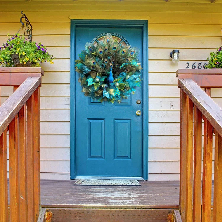 Gorgeous Peacock Wreath