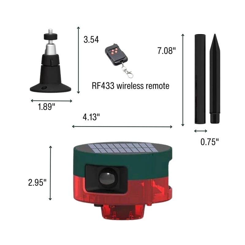 Solar Strobe Light Motion-Activated Mouse Repeller