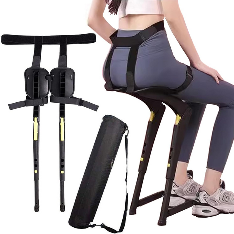 Portable Wearable Exoskeleton Folding Chair for Outdoor Sports