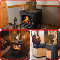 Ultra Quiet Wood Stove Heater Fan | Heat Powered Fireplace Fan