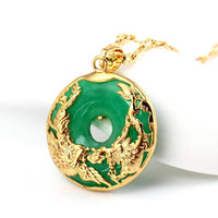 Natural Jade Prosperity & Wealth Necklace