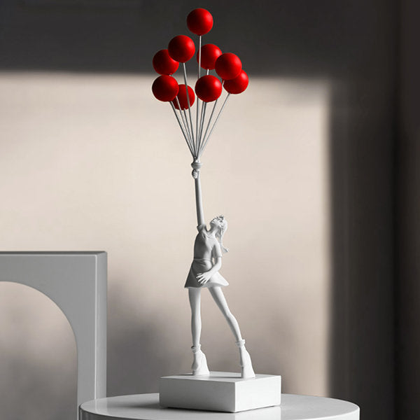 Ballon-Mädchen-Skulptur