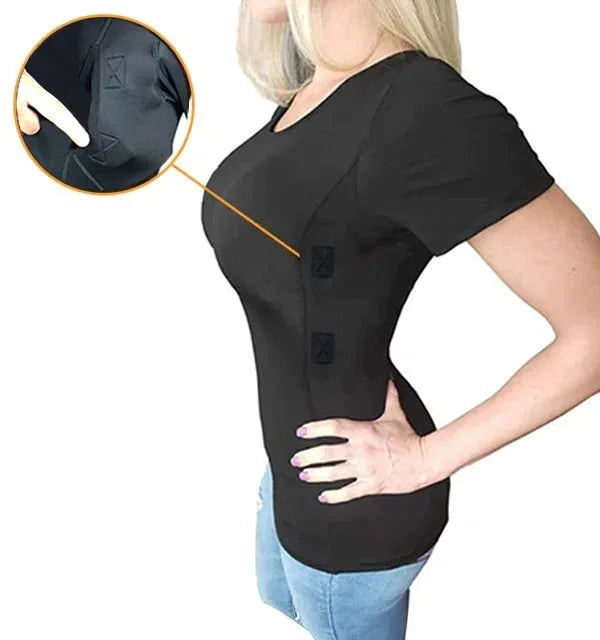 Concealed Leather Holster T-Shirt for Men & Women