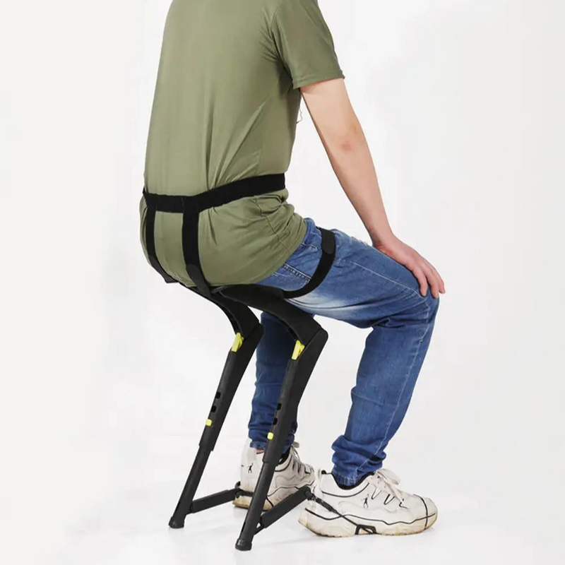 Portable Wearable Exoskeleton Folding Chair for Outdoor Sports