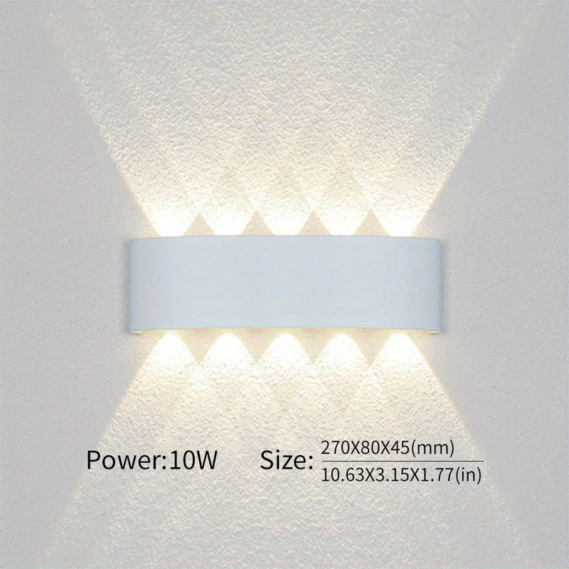 LED Waterproof Wall Lamp – IP66 Up and Down Lighting