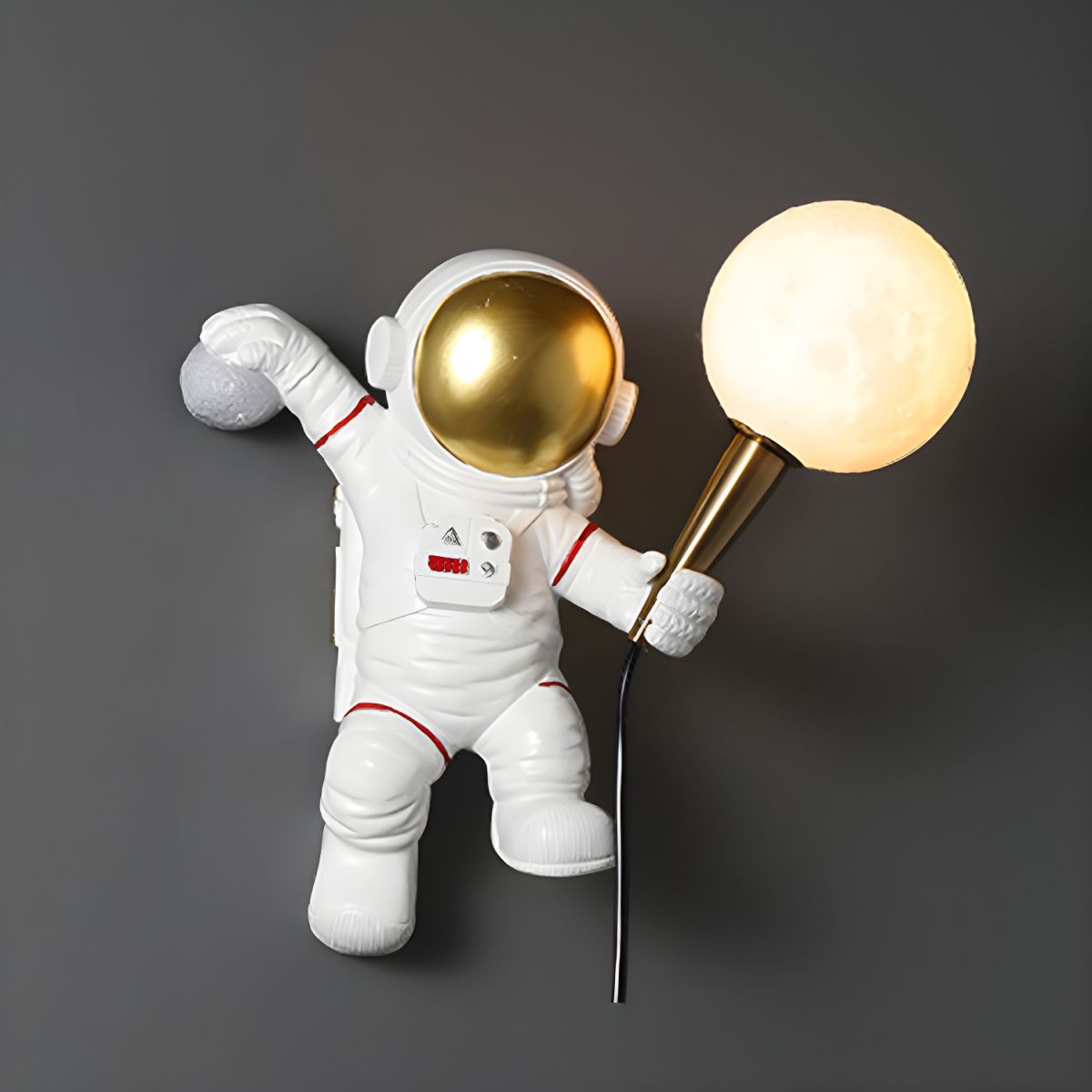 Astronaut Holding the Moon Wall Lamp