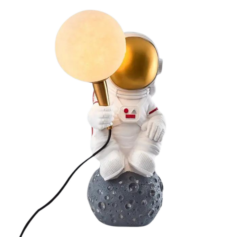 Astronaut Holding Moon Desk Lamp LED Night Light