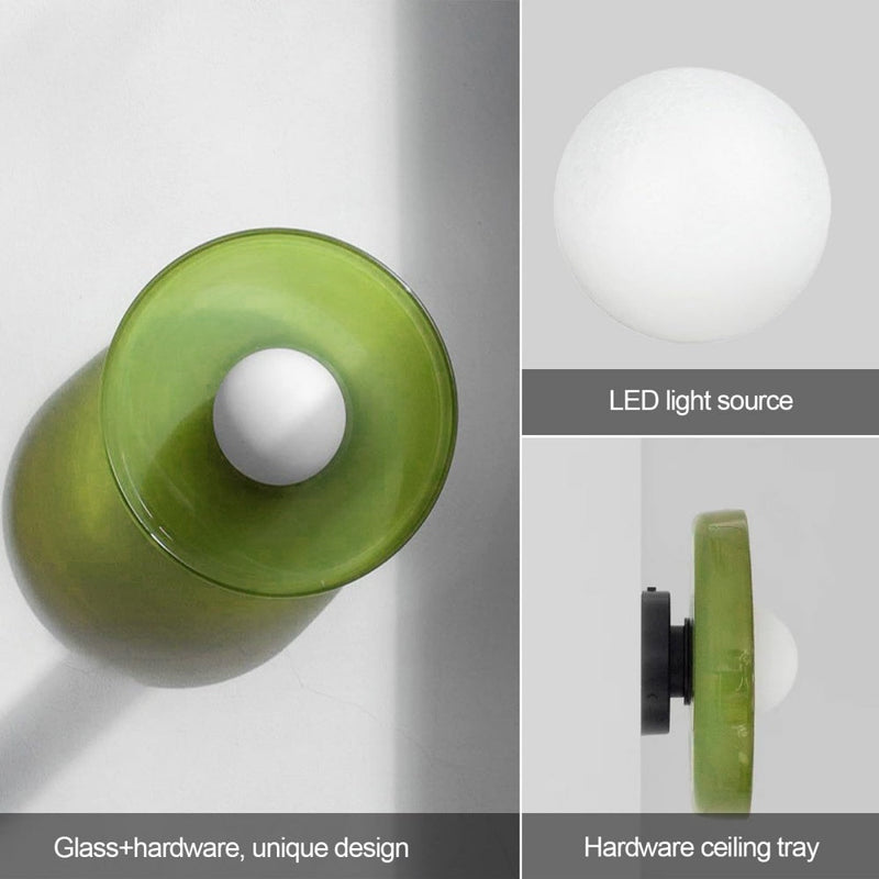 Glass Round LED Ceiling Light