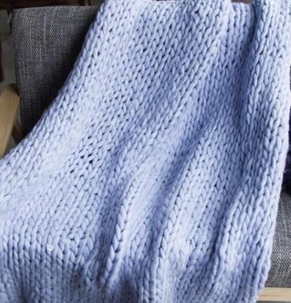 Chunky Knit Throw Blanket