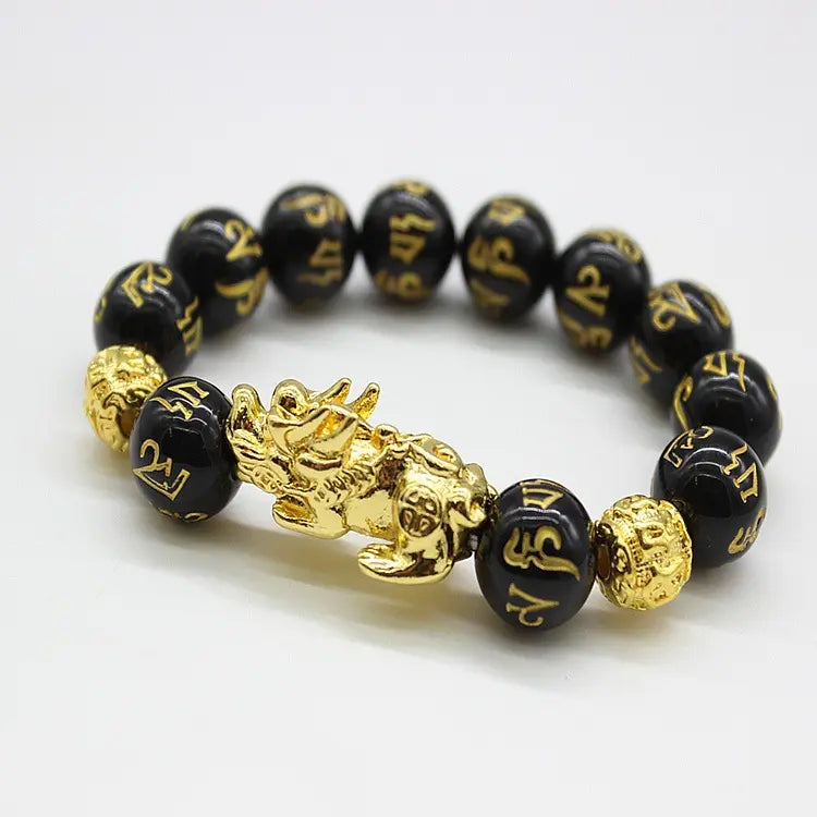 Feng Shui PiXiu Obsidian Armband, zieht Reichtum und Glück an