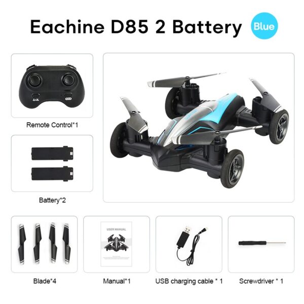 Ground-Air Drone 2-in-1 – Remote Control Drone & Vehicle