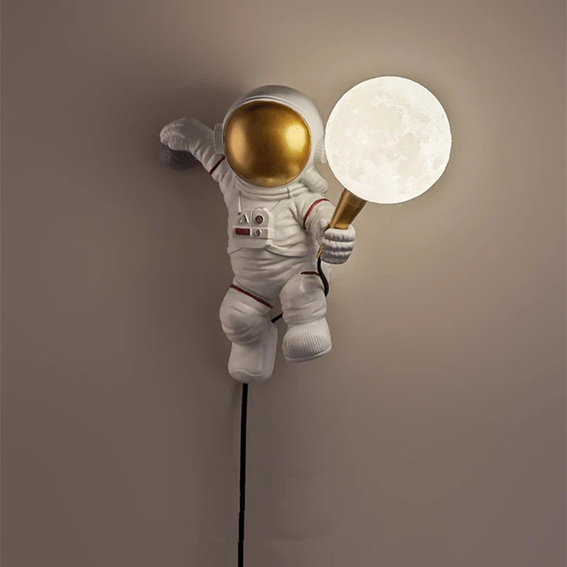 Astronaut Holding the Moon Wall Lamp