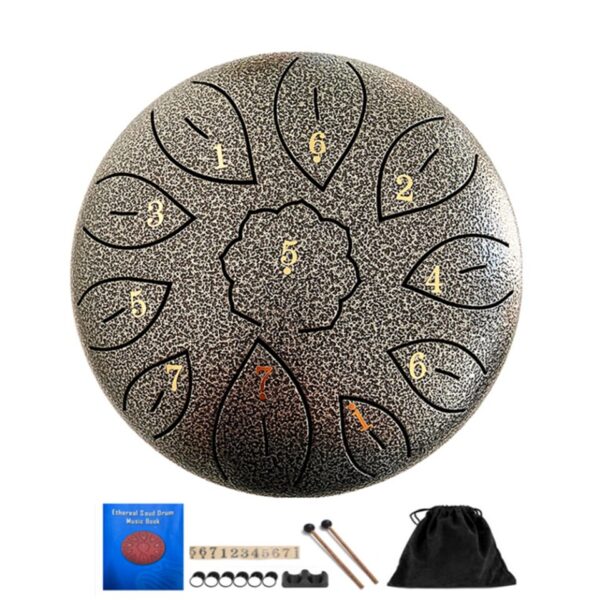 11-Tone Harmony Drum – Handcrafted Steel Meditation Tongue Drum