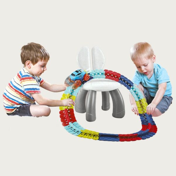 Assembled Race Car Track