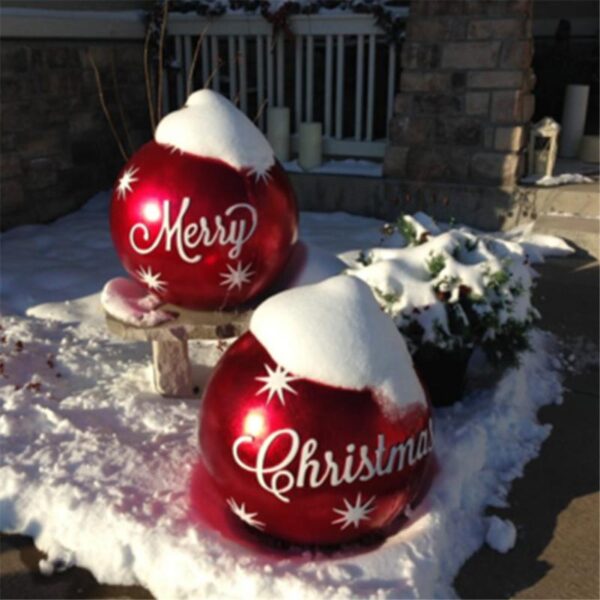 Large Christmas Decorated Ball