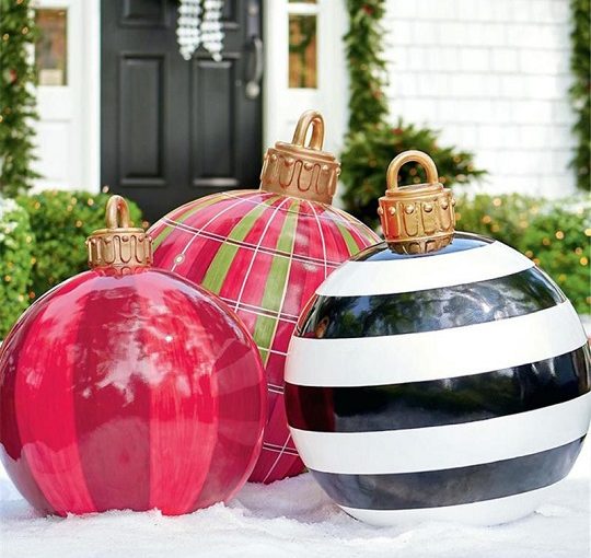 Large Christmas Decorated Ball