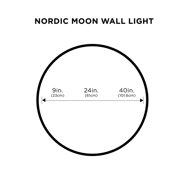 Nordische Mondwandleuchte