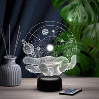 3D Optical Illusion Handheld Universe Lamp