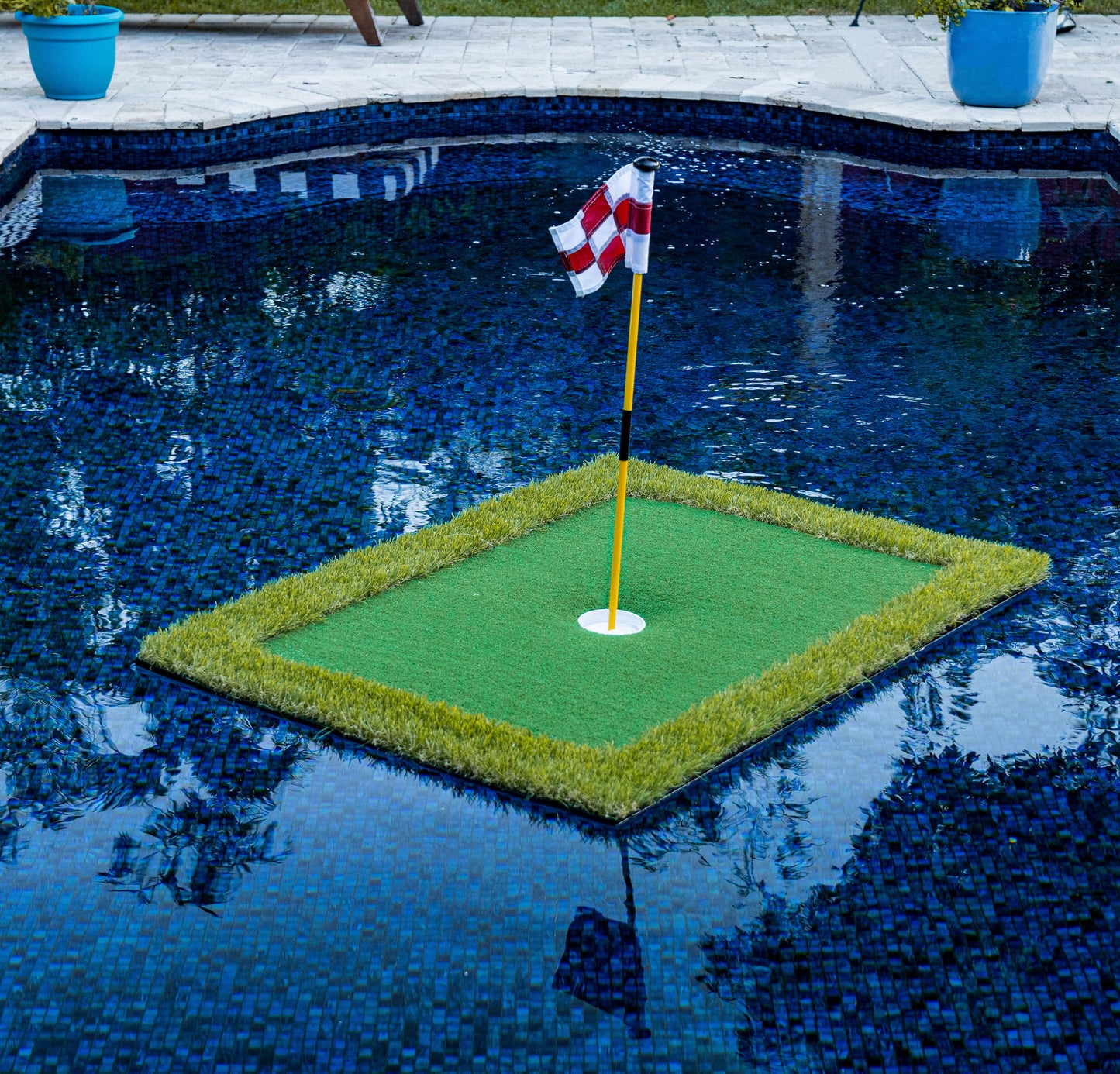 Schwimmendes Golf Putting Green Putting Green Rasen Schwimmende Golfbälle