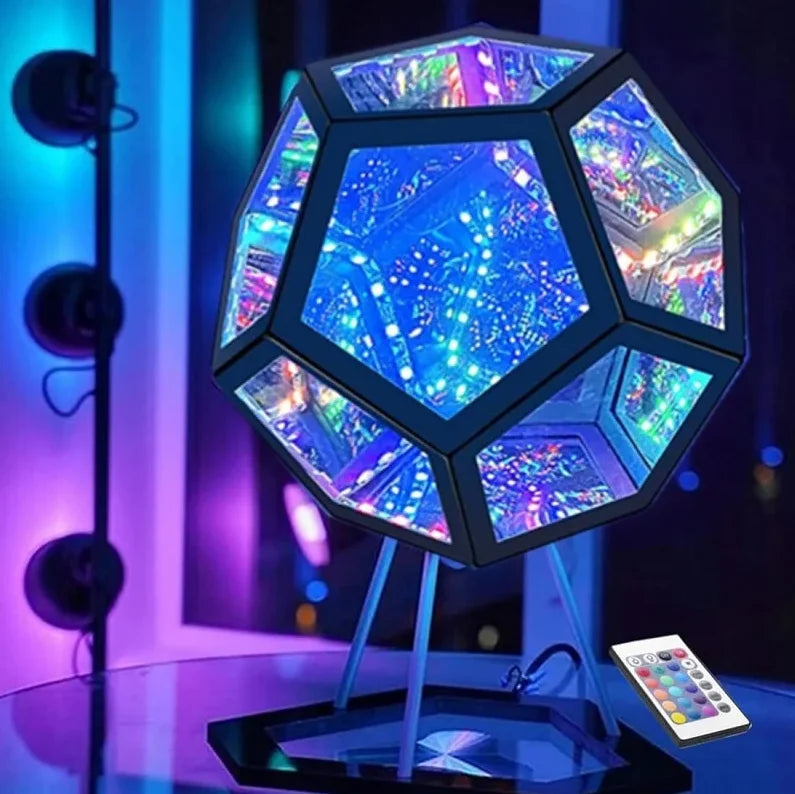 Infinity Mirror 3D Dodecahedron Lamp