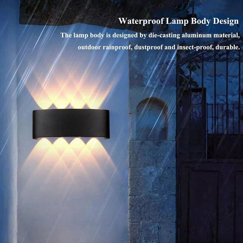 LED Waterproof Wall Lamp – IP66 Up and Down Lighting