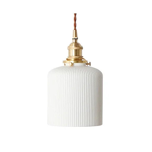 Modern White Ceramic Pendant Lights for Kitchen and Dining Room