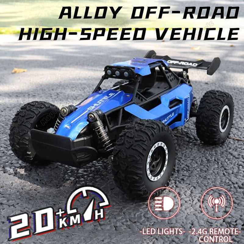 1:16 RC Car with LED Lights – High-Speed Off-Road Adventure