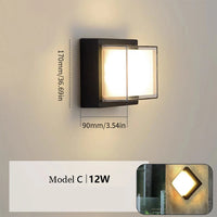 LED Outdoor Wall Light – Waterproof IP66 with Motion Sensor