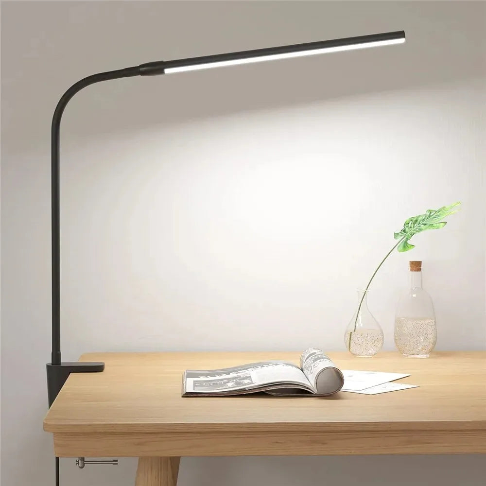 Double Head LED Desk Lamp – Dimmable USB Table Lamp with 3 Color Modes