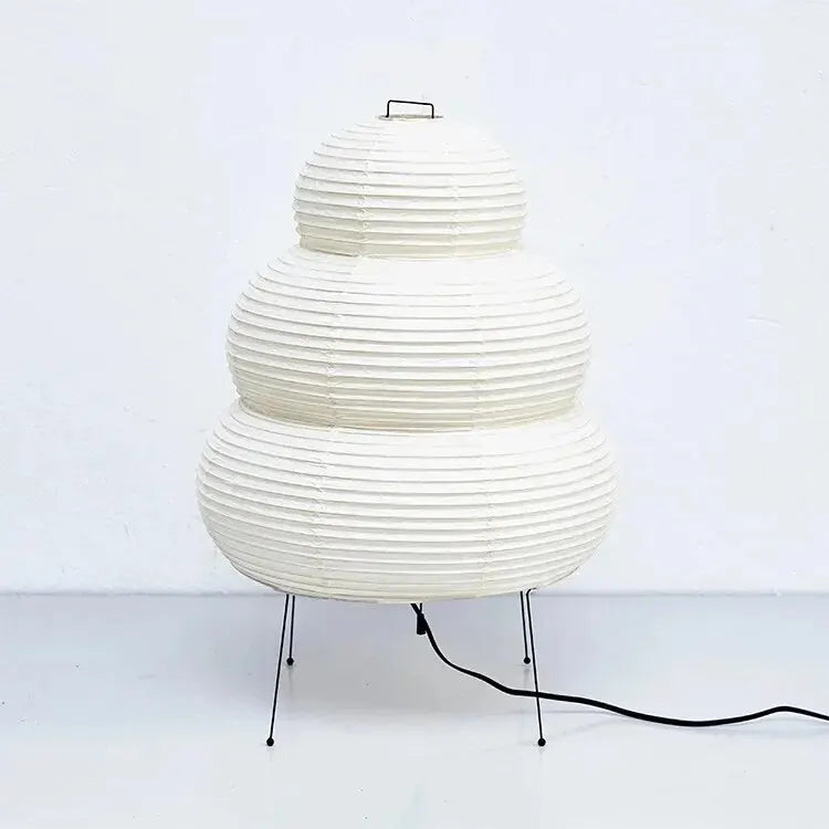 Japanese-Style LED Rice Paper Table Lamp – Noguchi Three-Tone Eye Protection Lamp