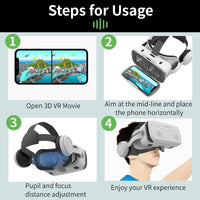 Virtual Reality VR Glasses – 3D Headset for Smartphones