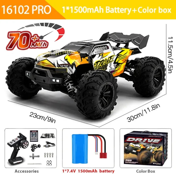 RC High Speed Drift Monster Truck – Remote Control Off-Road Racing Car for Kids & Adults