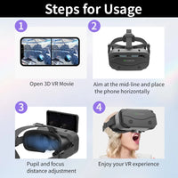 VR Glasses Virtual Reality Headset – 3D Goggles for Smartphones