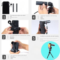 2000x25 HD Monocular Telescope – Portable Mobile Phone Scope