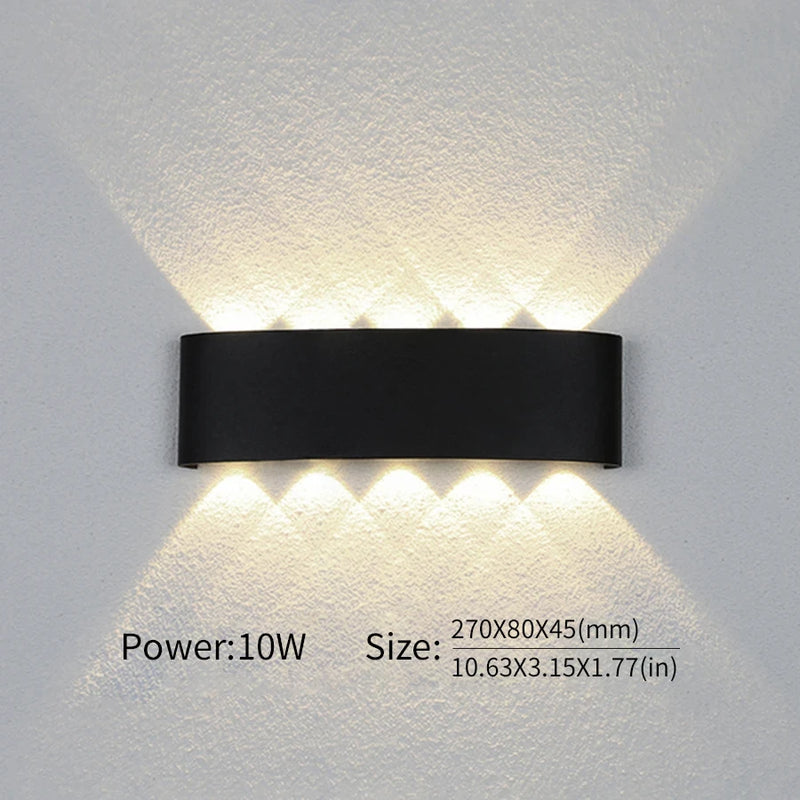 LED Waterproof Wall Lamp – IP66 Up and Down Lighting