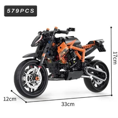 High-Tech Motorcycle Building Set – DIY Model Kit for Creative Builders