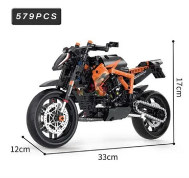 High-Tech Motorcycle Building Set – DIY Model Kit for Creative Builders