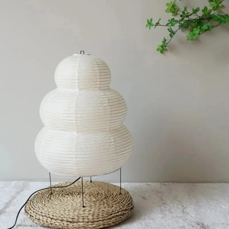 Japanese-Style LED Rice Paper Table Lamp – Noguchi Three-Tone Eye Protection Lamp