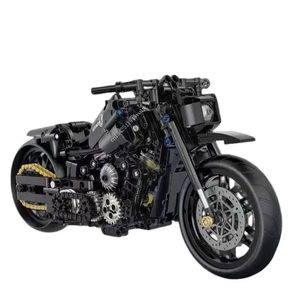 High-Tech Motorcycle Building Set – DIY Model Kit for Creative Builders