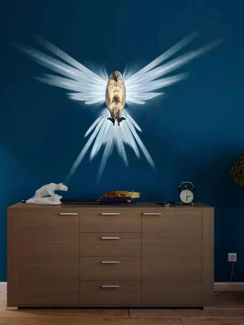 Bird Wall Lamp – Halloween Owl & Eagle Shape