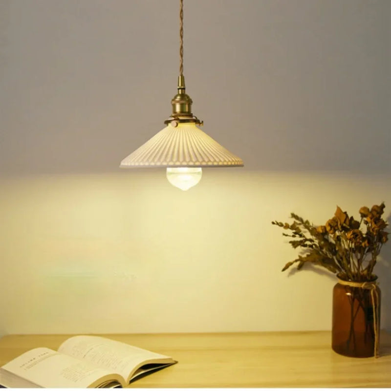 Modern White Ceramic Pendant Lights for Kitchen and Dining Room