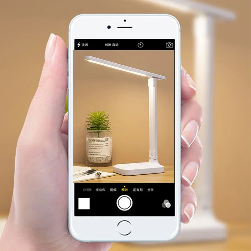 Folding USB Table Lamp – Touch Dimmable LED Night Light